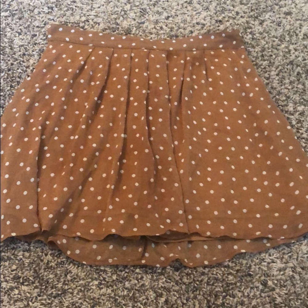 Tan Flowy Skirt